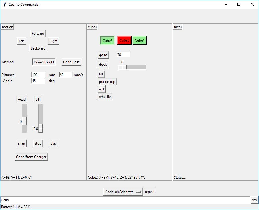 CozmoCommander | Use the Anki Cozmo robot with a GUI. Uses Python with ...
